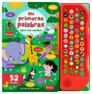 LIBRO INFANTIL CON BOTONES: 52 SONIDOS: MIS PRIMERAS PALABRAS