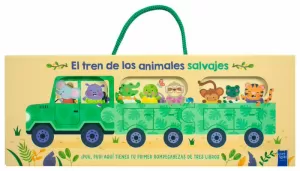 LIBRO PARA BEBÉS: EL TREN DE LOS ANIMALES SALVAJES